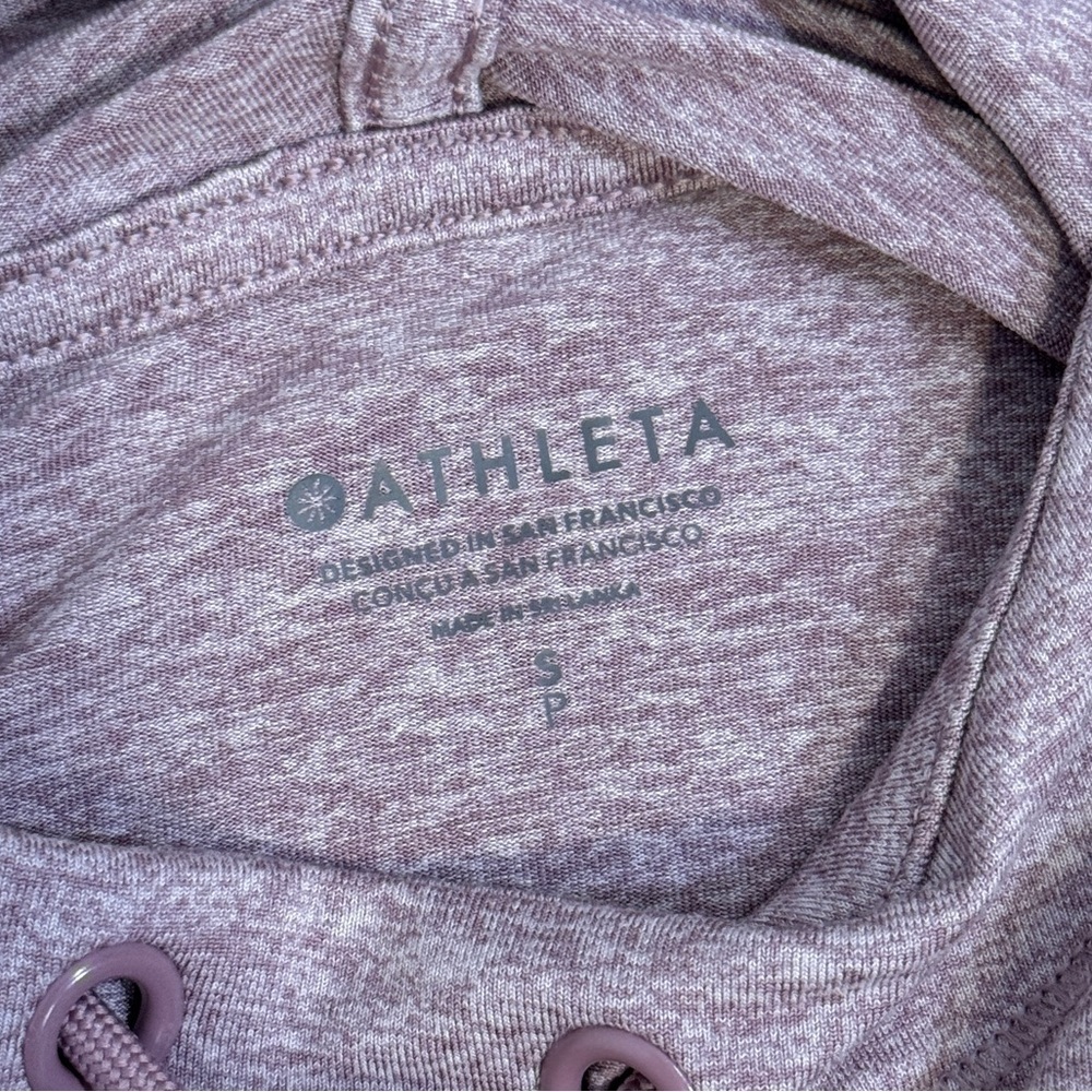 Athleta Women's Uptempo Heather Purple Hoodie - Size Small - Picture 4 of 8